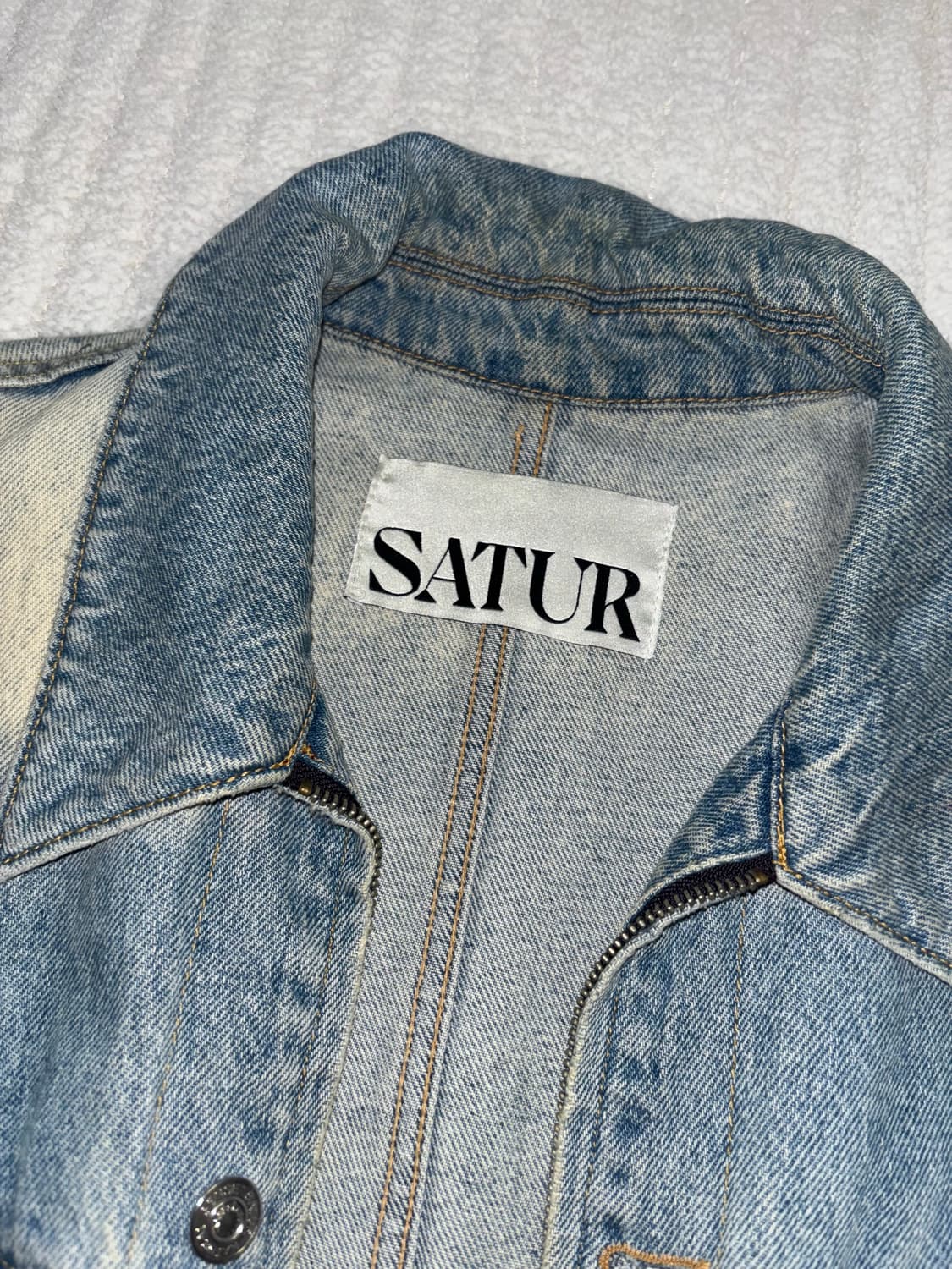 SATUR 브루클린 집 워시드 데님 자켓 상품이미지2