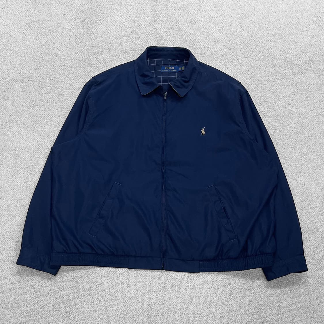 폴로 랄프로렌 포니 로고 폴리쉘 블루종 자켓 네이비 상품이미지1