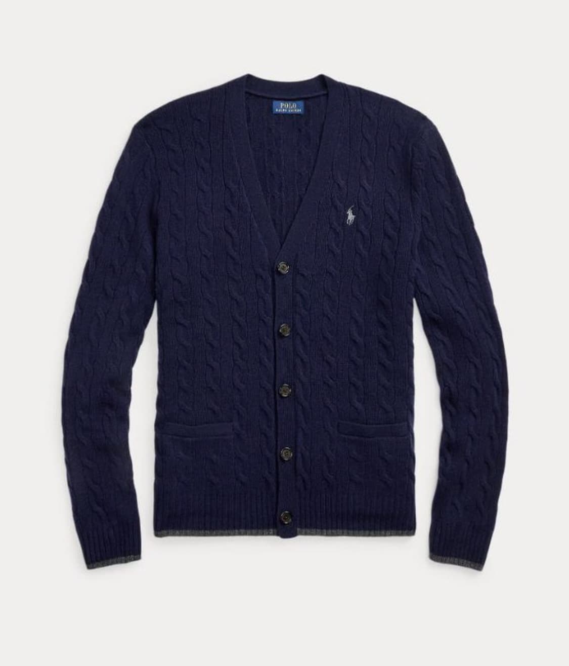 폴로 케이블 니트 울 캐시미어 가디건 상품이미지1