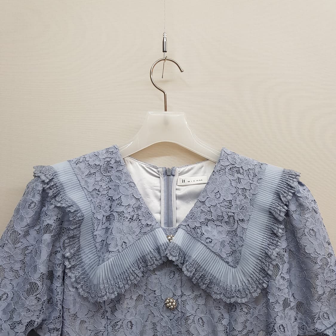 잇미샤 it MICHAA 2022 레이스 빅카라 롱 원피스 상품이미지3
