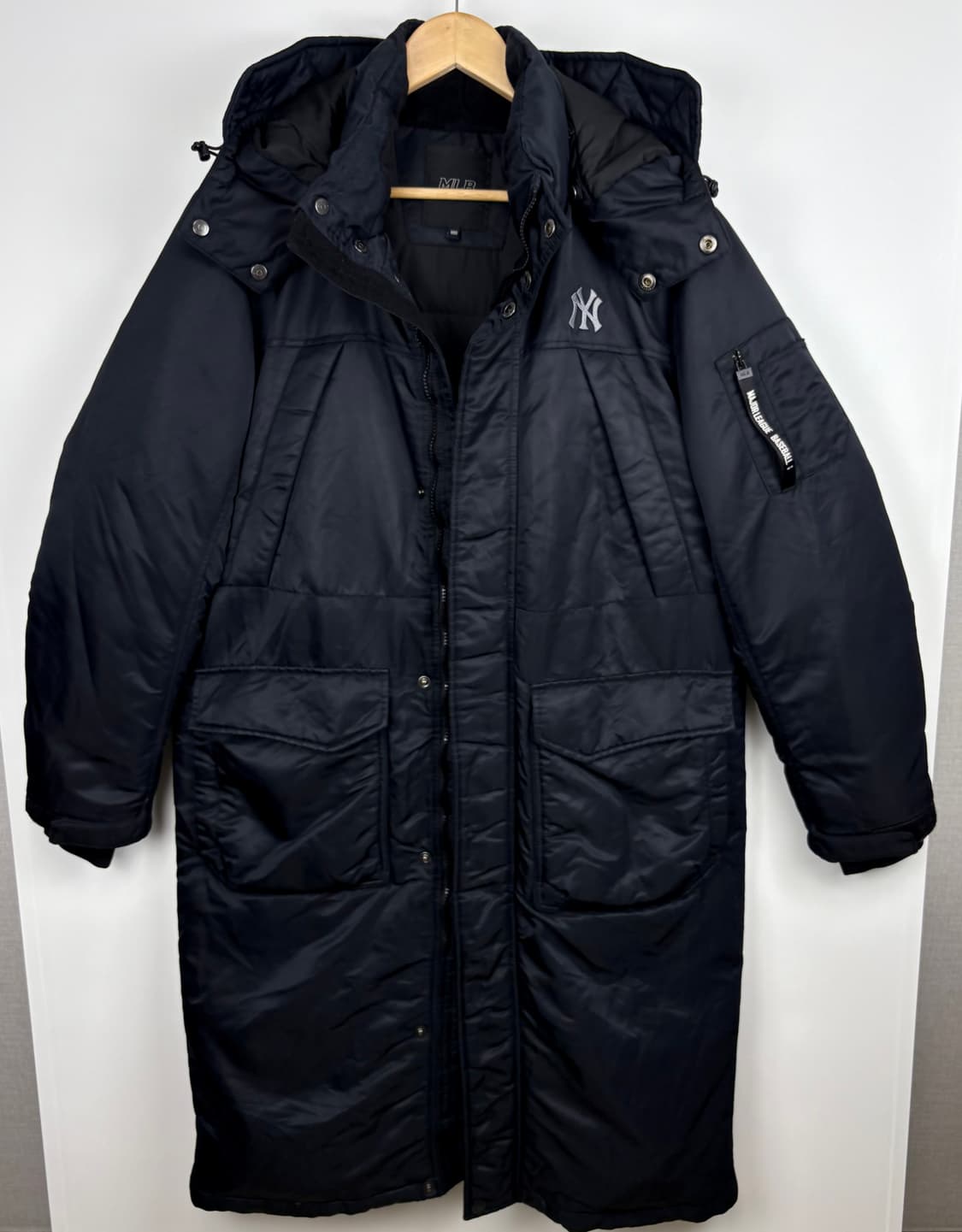 MLB 뉴욕 양키스 덕다운 후드 롱패딩 상품이미지2