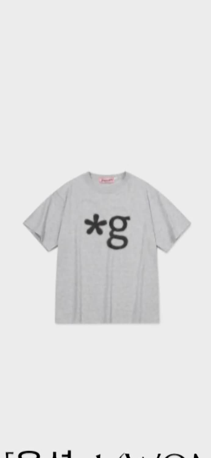 글런든 DOT LOGO T-SHIRT (MELANGE GRAY) 상품이미지1