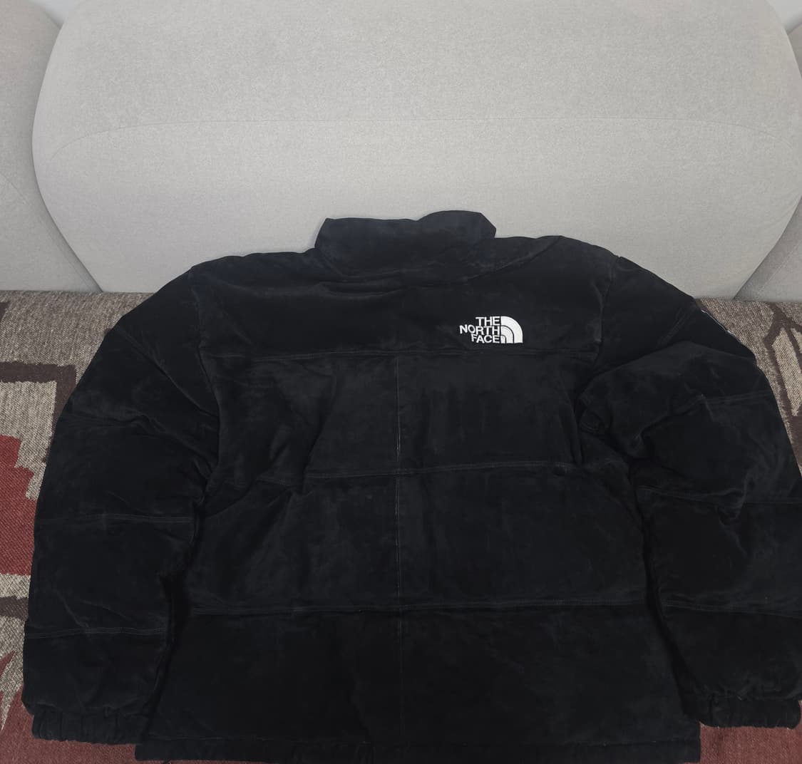 슈프림 노스페이스 슈노 스웨이드 눕시 패딩 자켓 M사이즈 상품이미지2