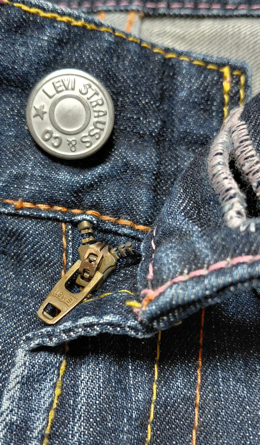 Levi's Japan 903 핑크 하트 스티치 데님 (27) 상품이미지4