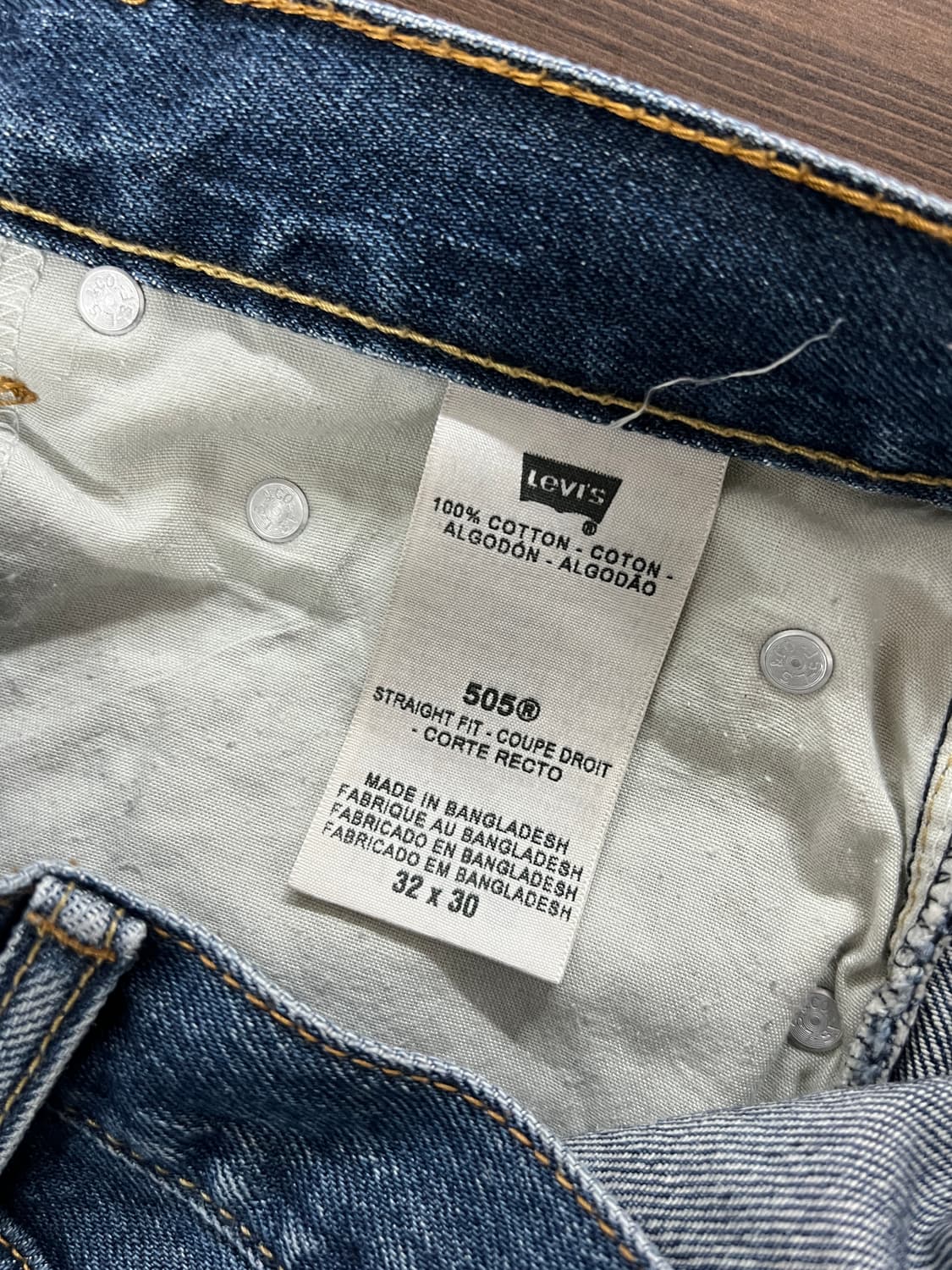 00s Levis 리바이스 505 스트레이트핏 데님 팬츠 상품이미지7