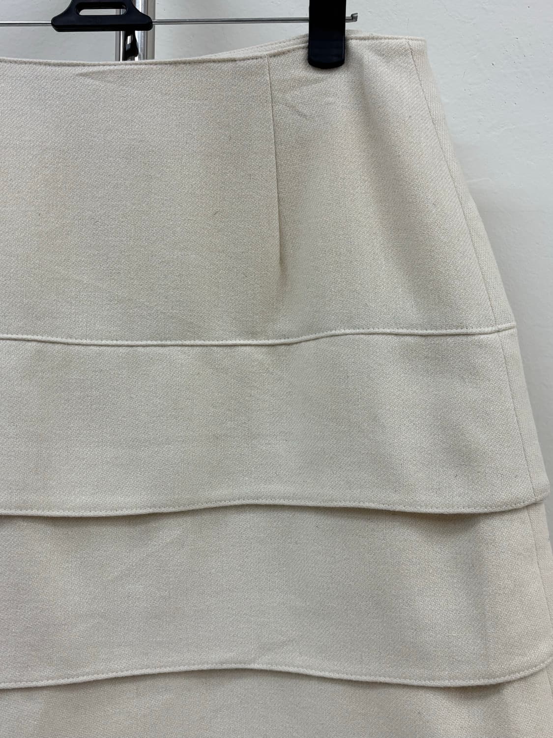 빈티지 아이보리 캉캉 울 스커트 상품이미지6