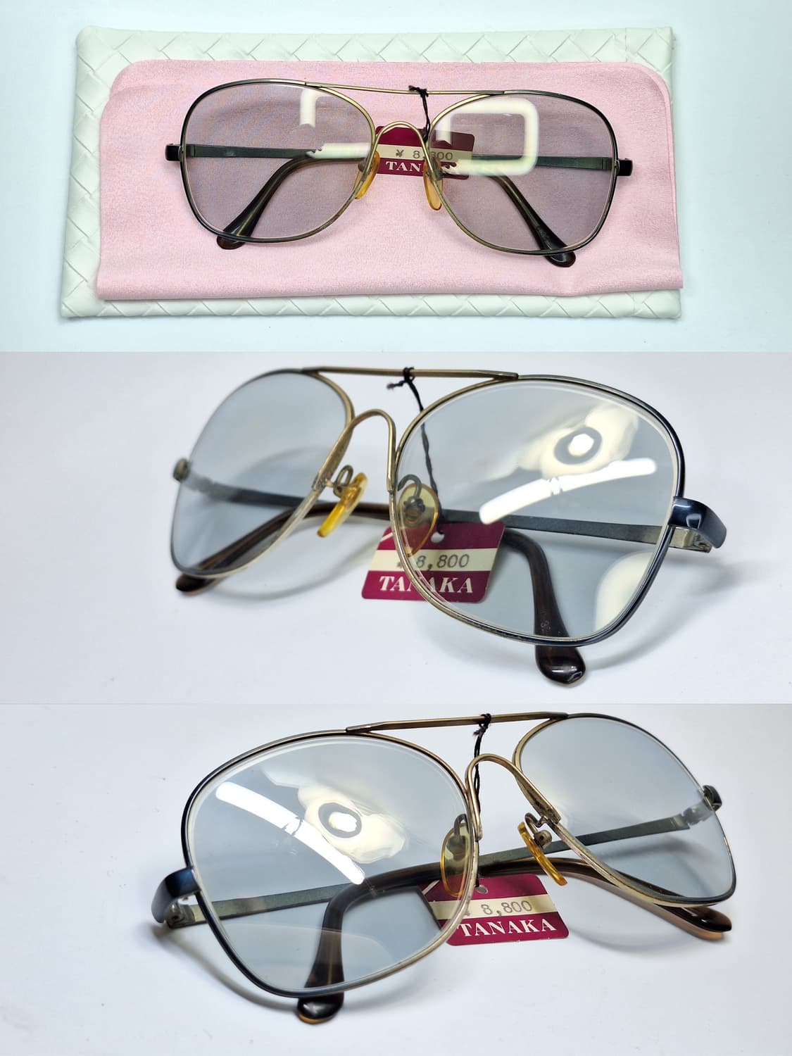 80s 일본제 빈티지 데드스톡 미사용/투브릿지 선글라스 C32 더블브릿지 상품이미지2