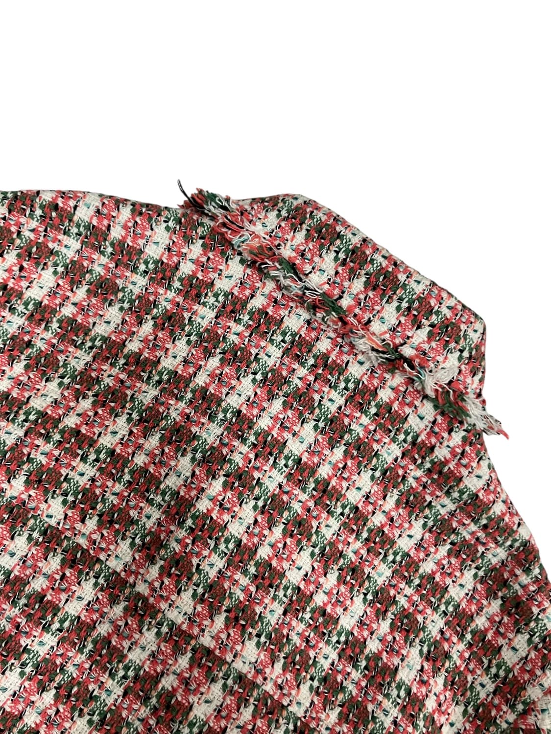 시슬리 트위트 체크 자켓 42 상품이미지5