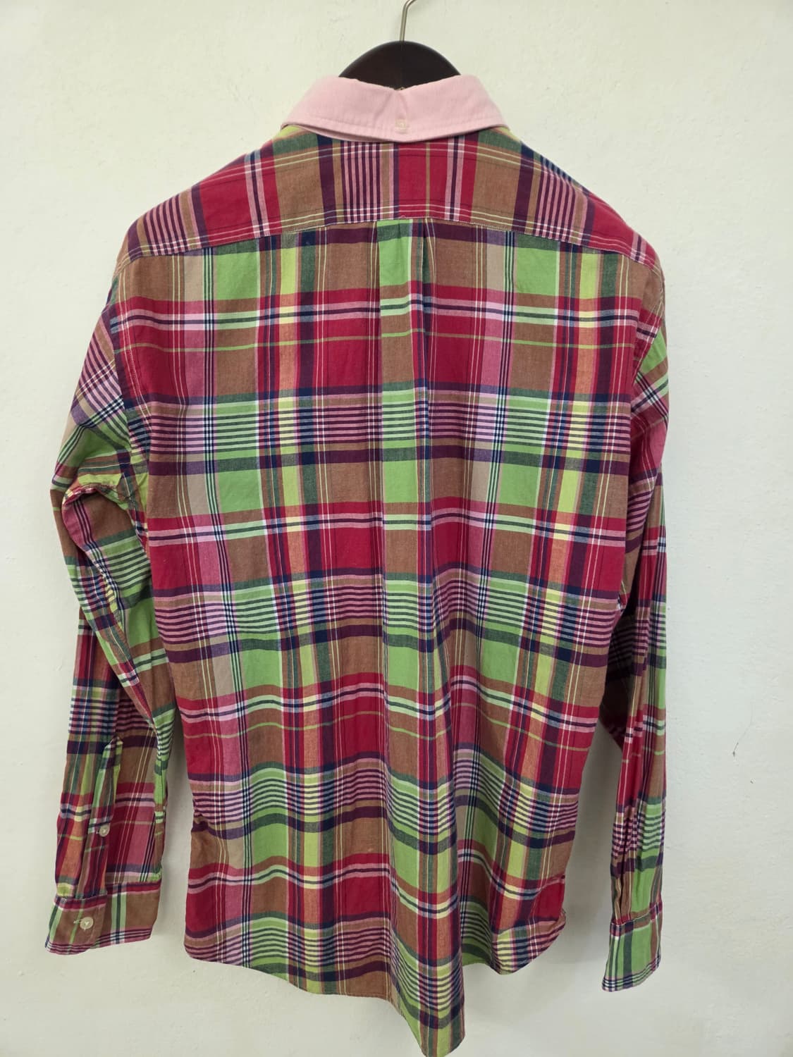 폴로 체크 남방 L 상품이미지5