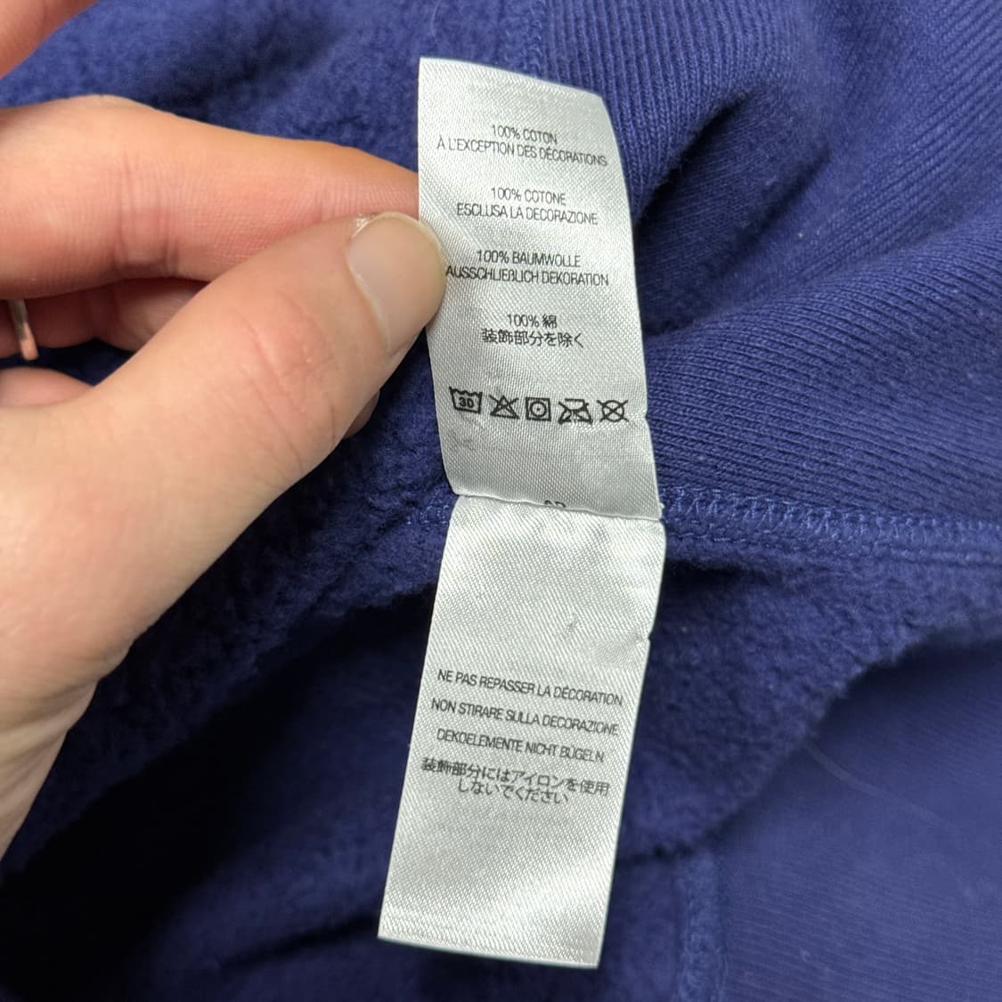 슈프림 21fw 박스 로고 후디 워시드 네이비 상품이미지9