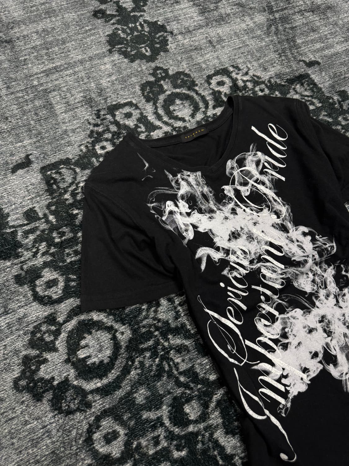 Spinash smoking lettering t shirts 상품이미지2
