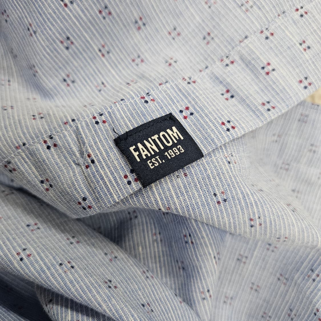 [100] 팬텀 블루 면 카라 긴팔 남방 셔츠 1209J1 상품이미지4