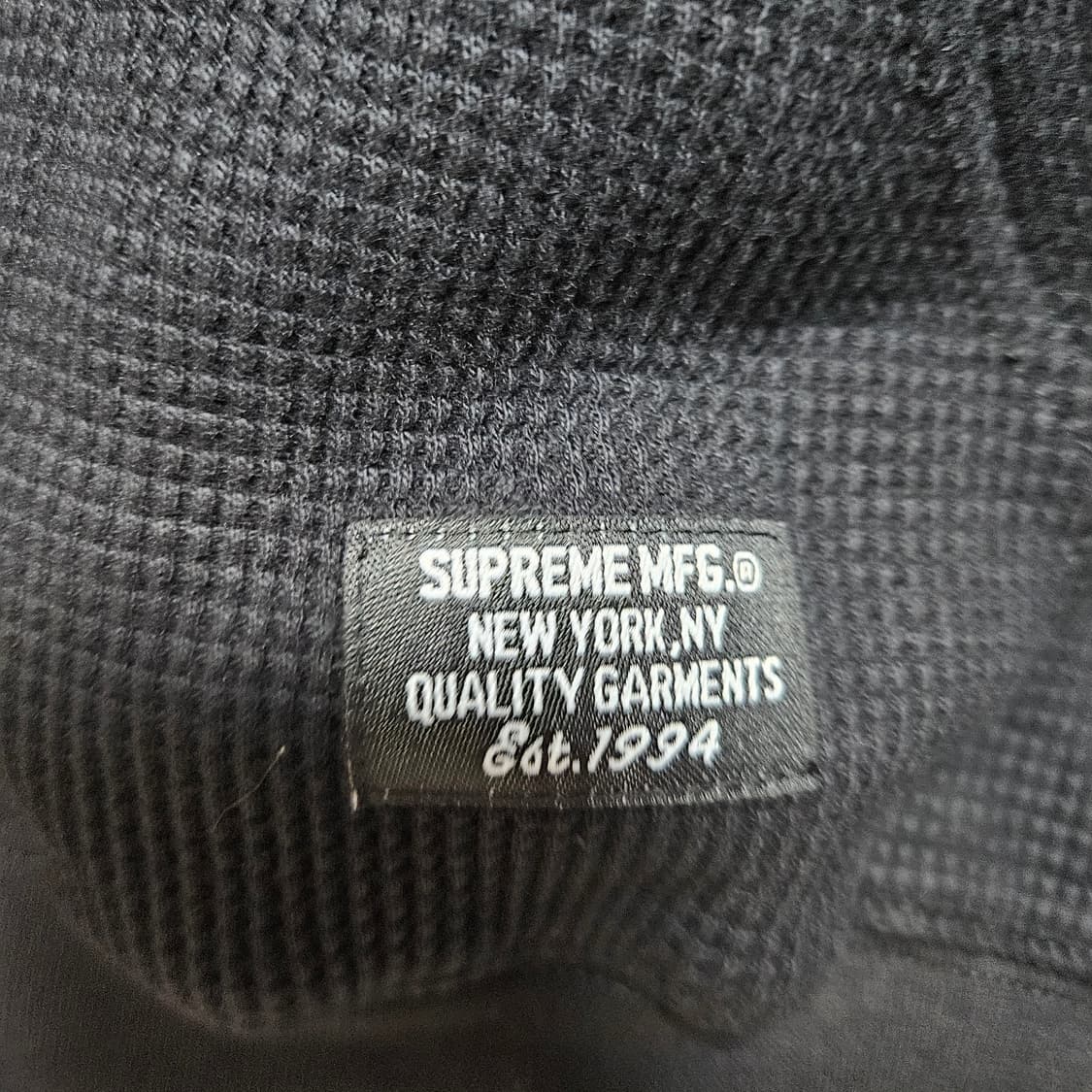 (L/105) 슈프림 써멀 후드집업 블랙 상품이미지2