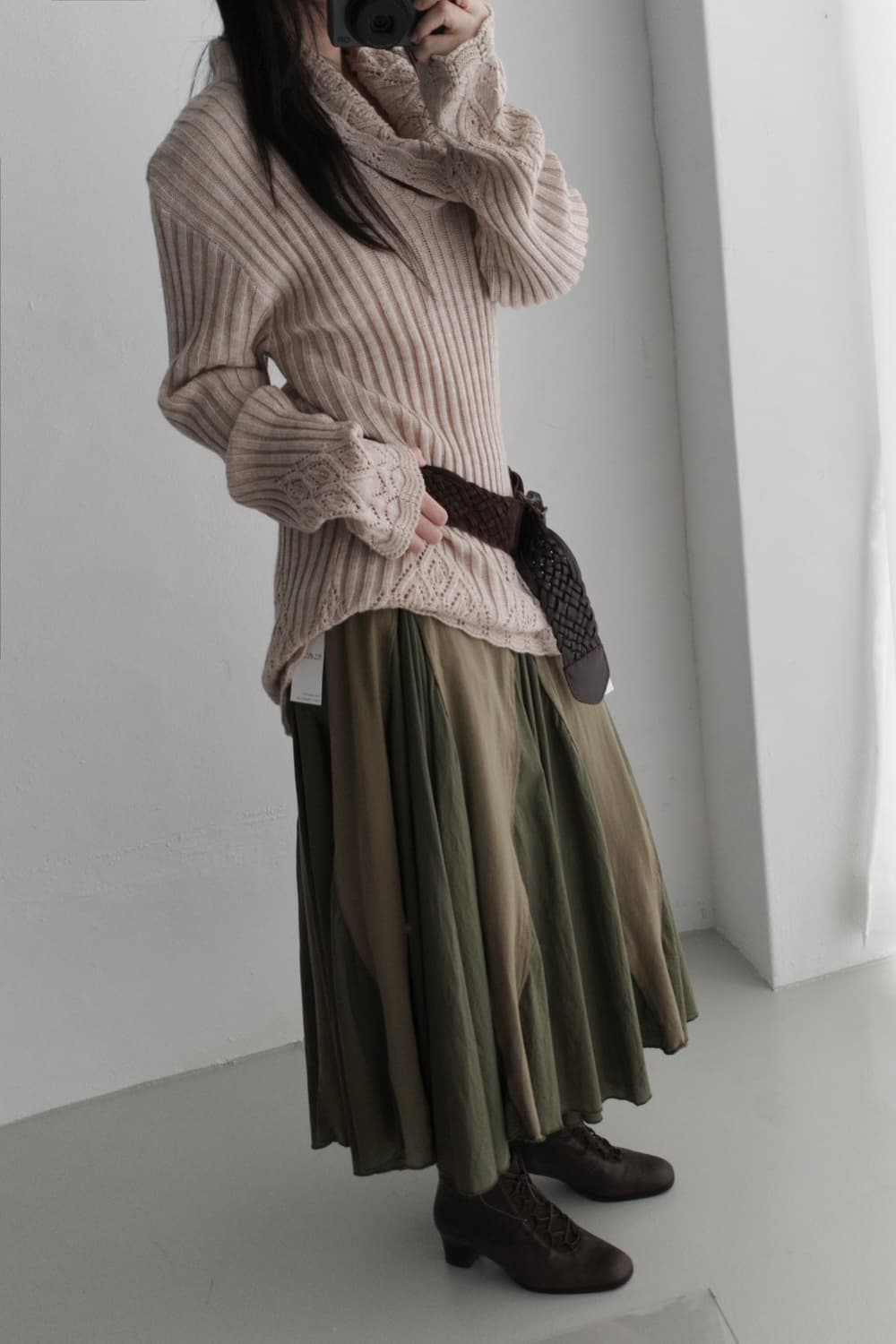 flared patch skirt 상품이미지7