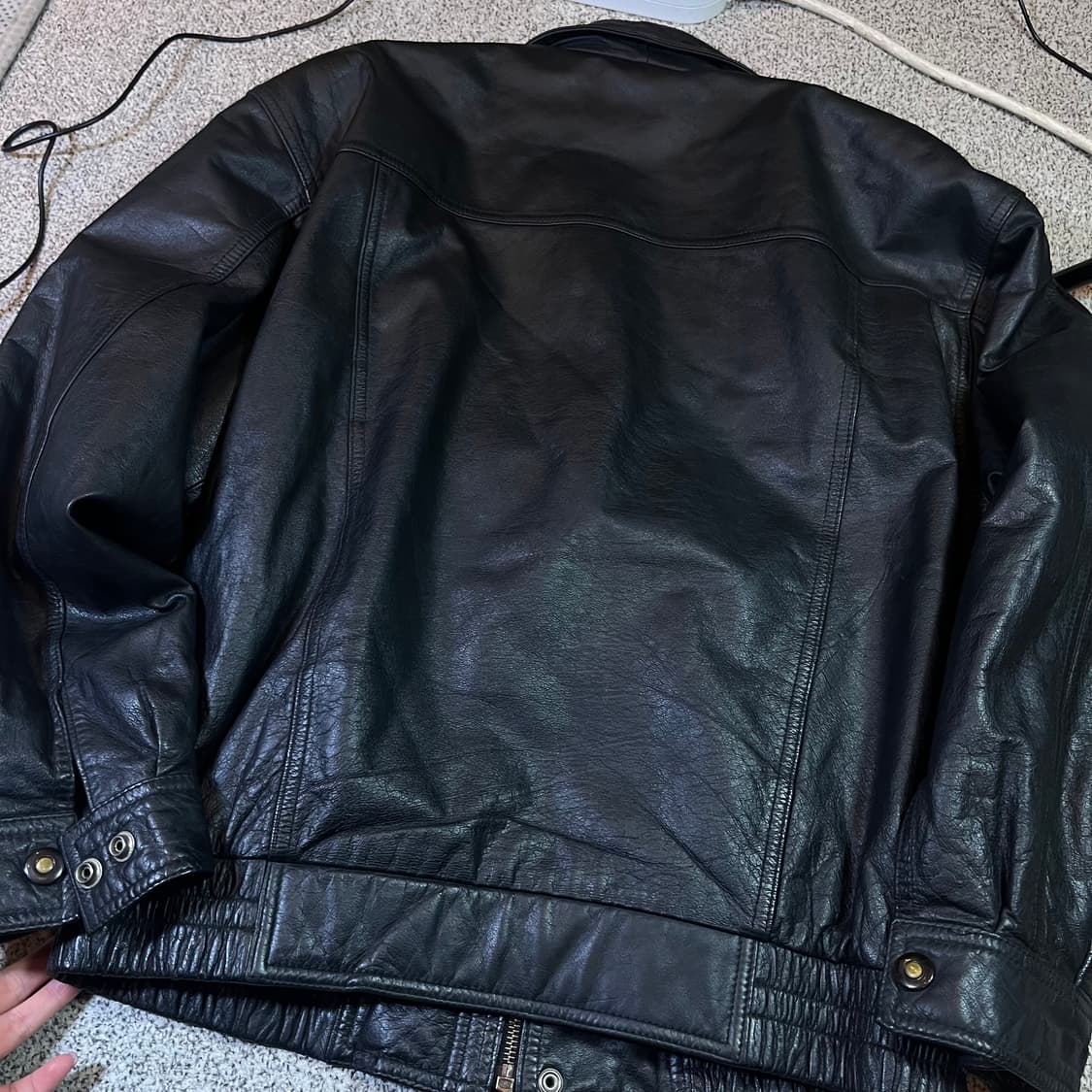 Vintaga 빈티지 양가죽 봄버 자켓 상품이미지3