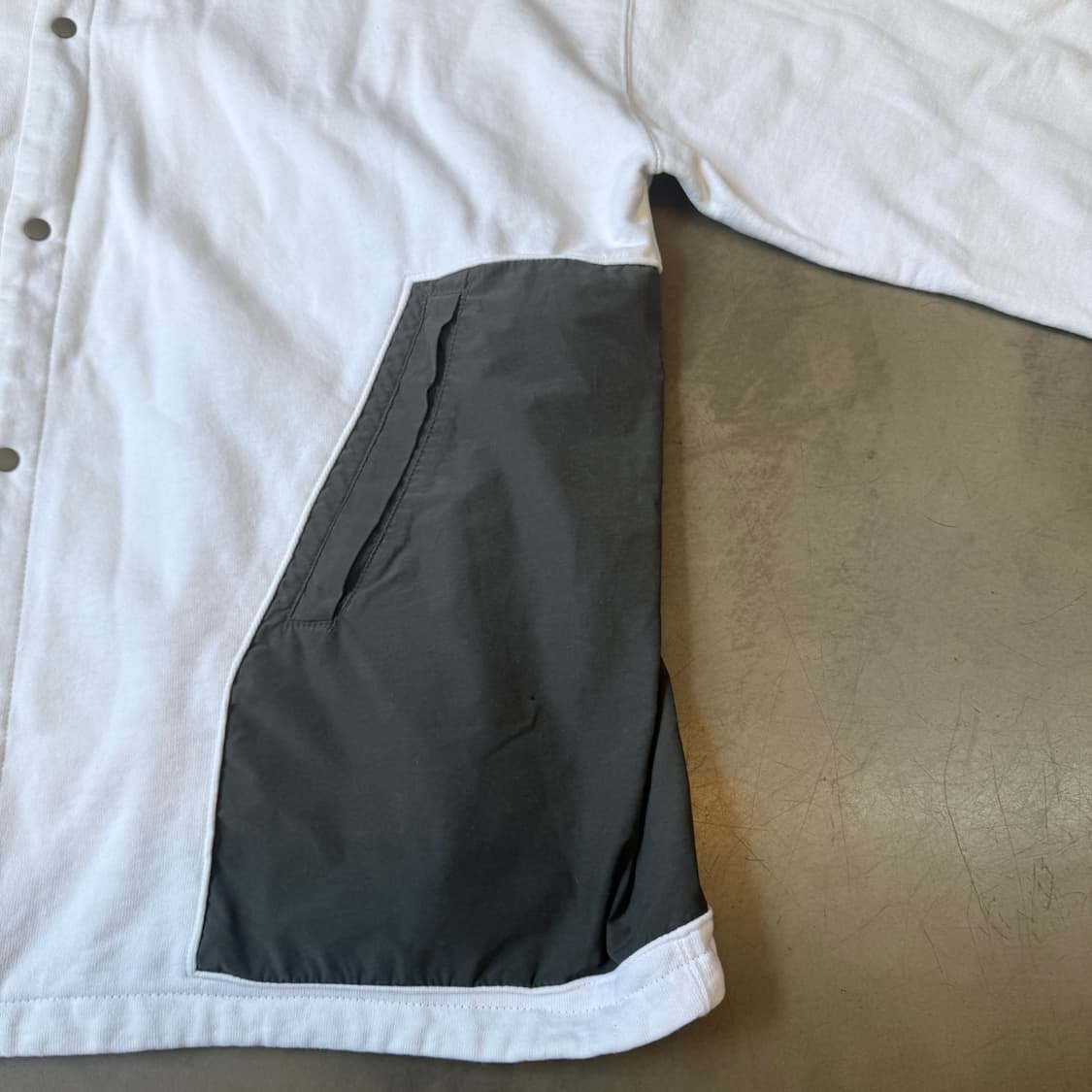 L ~XL 레미 릴리프 스웻셔츠 패브릭 가디건 상품이미지3