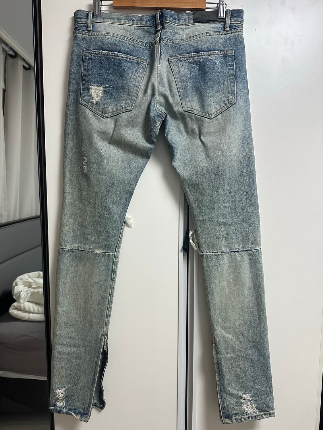 피어오브갓 디스트로이드 지퍼 데님 상품이미지3