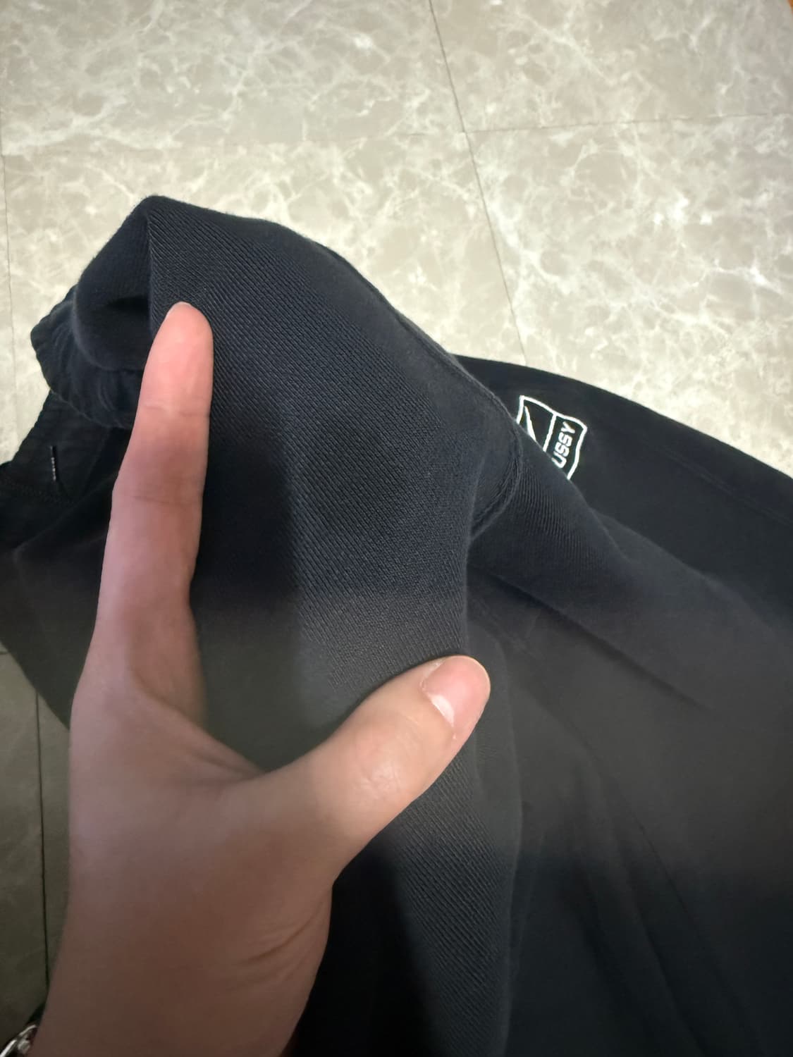 S사이즈 스투시 나이키 NRG 워시드 플리스 팬츠 블랙 상품이미지2