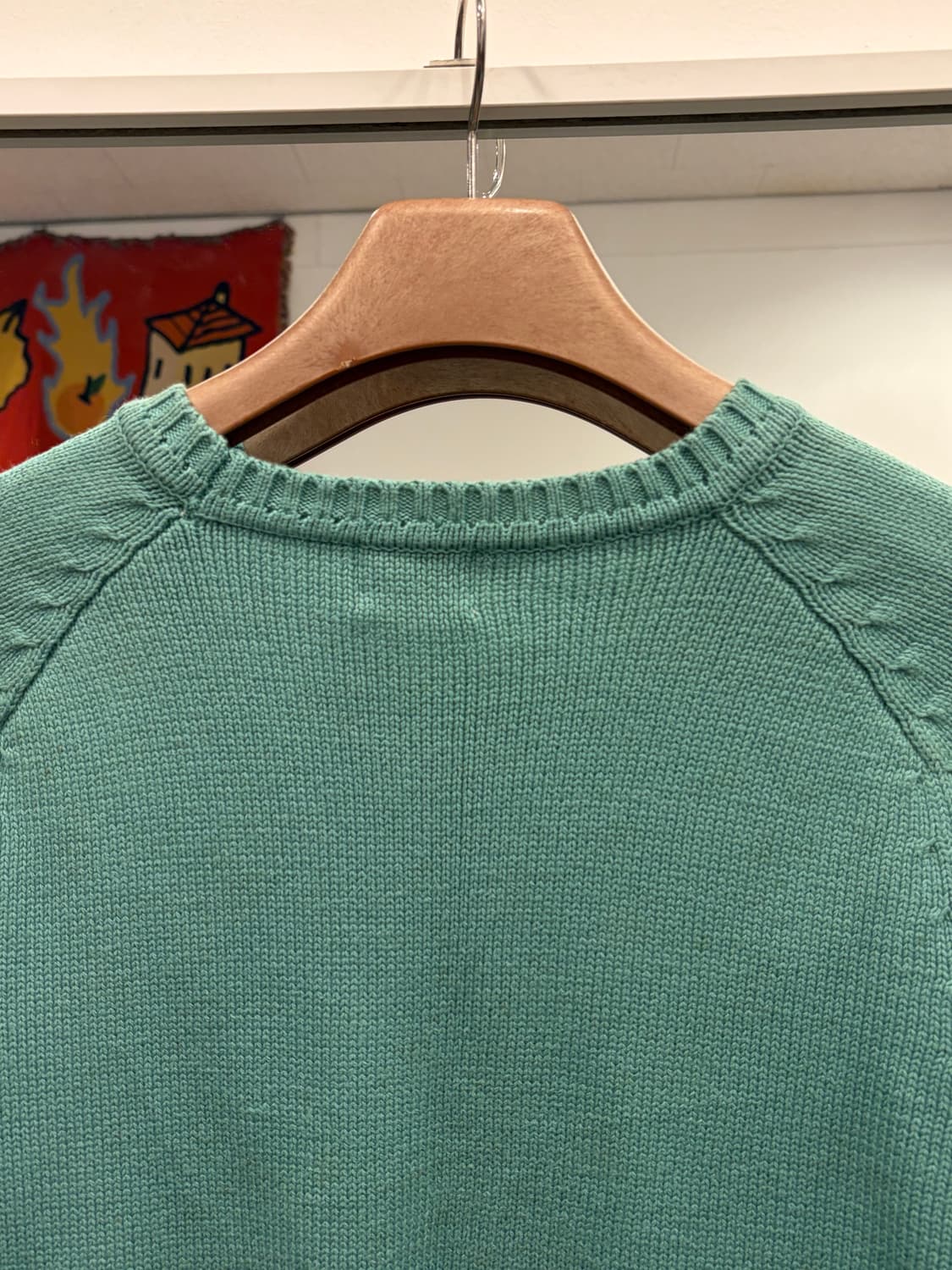 Benetton 베네통 립 코튼 니트 상품이미지5