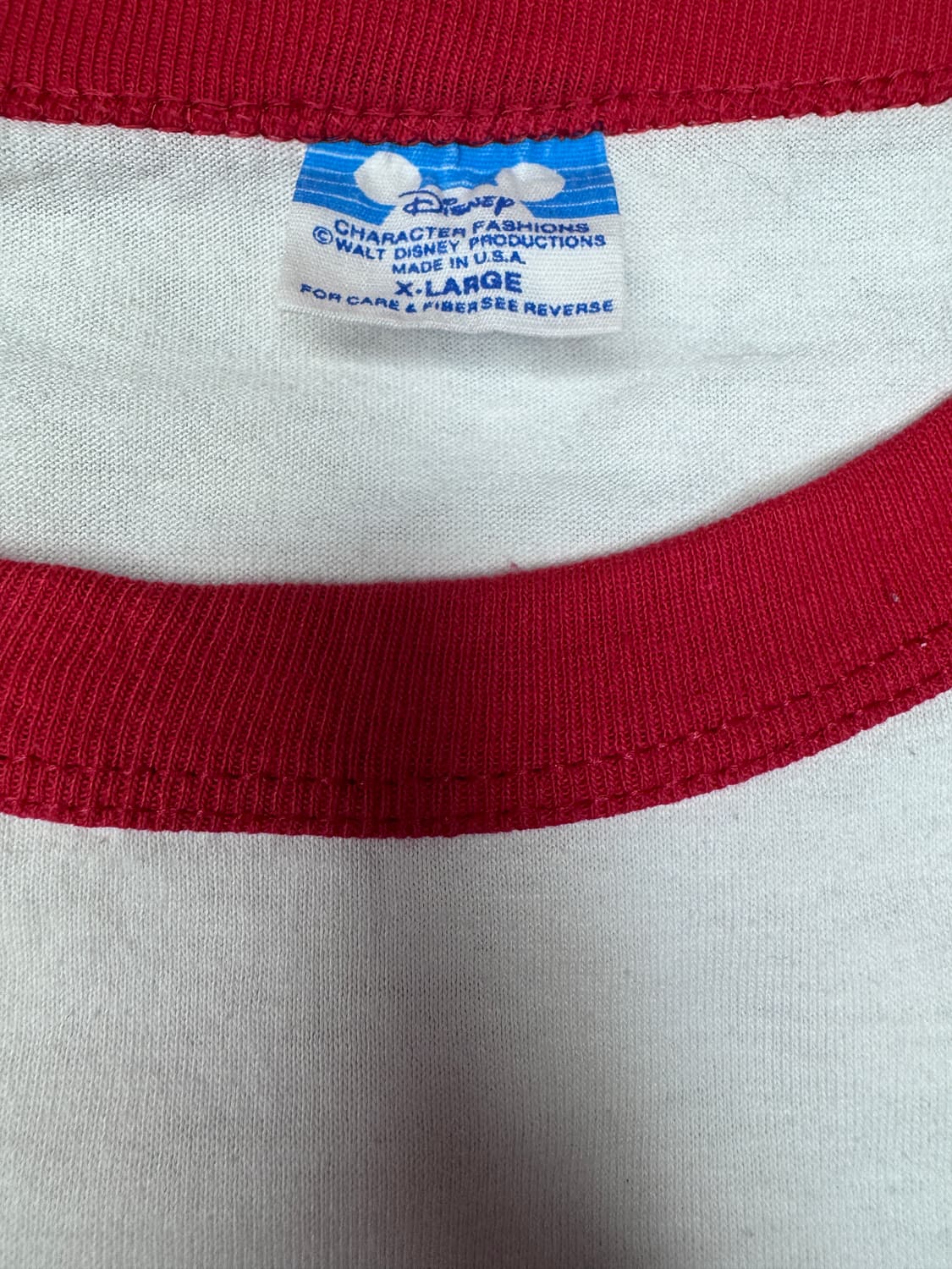 빈티지 90s 월트 디즈니월드 미키마우스 나그랑 티셔츠 XL 상품이미지3