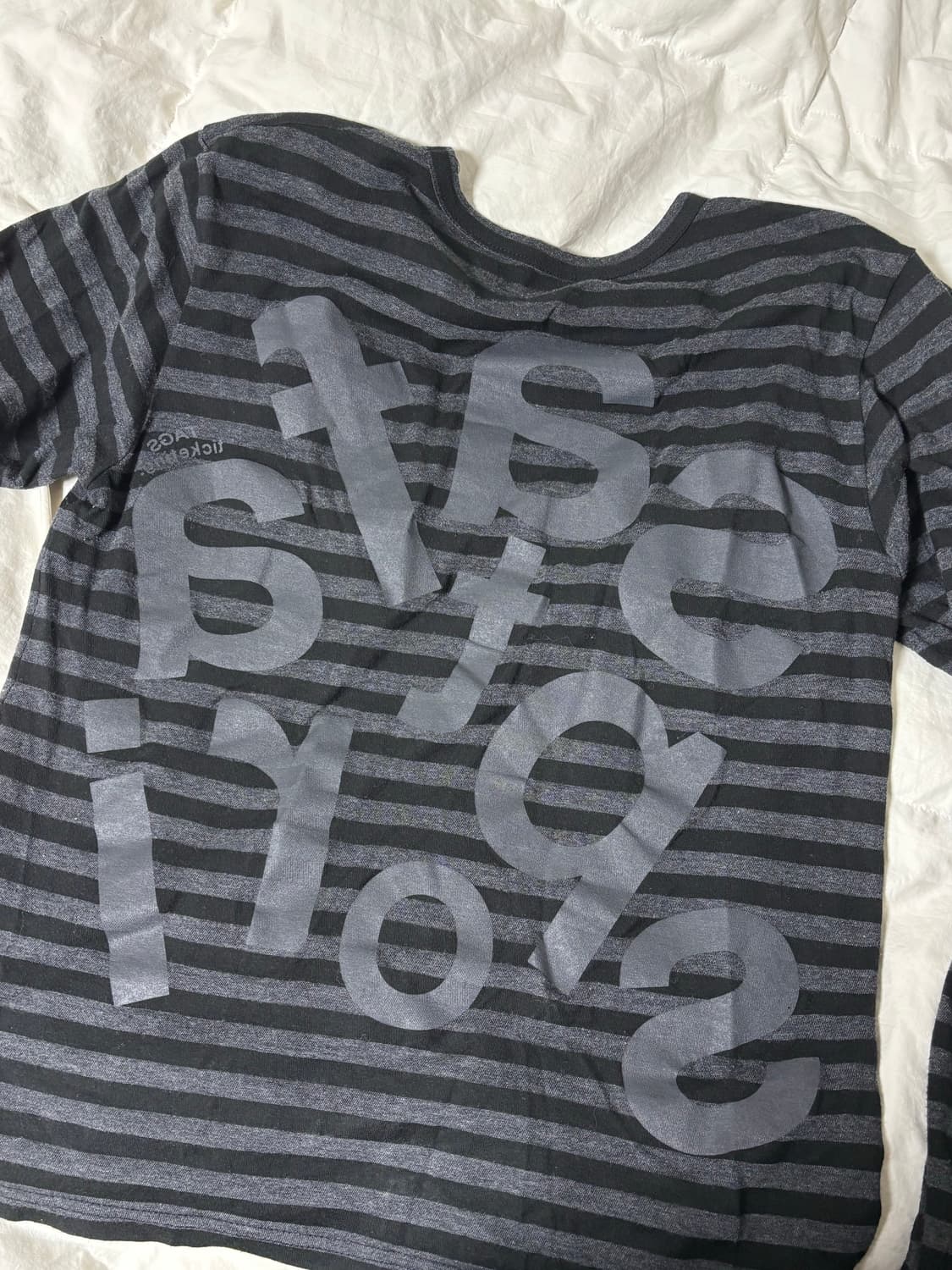 사파리스팟 TICKETING STRIPE BORDER TEE BLACK 상품이미지4