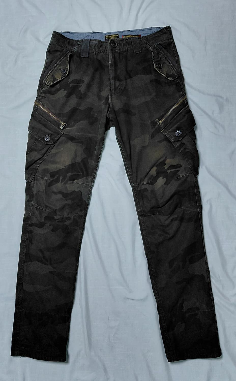 [M] 백넘버(Back Number) 빈티지 헤링본 카모 카고 팬츠 상품이미지2