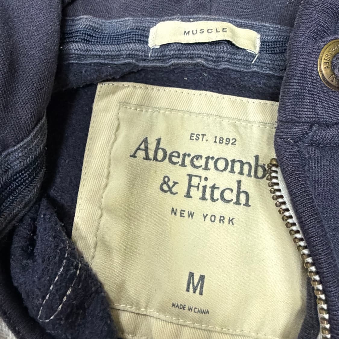 아베크롬비 네이비 후드집업 m 상품이미지3