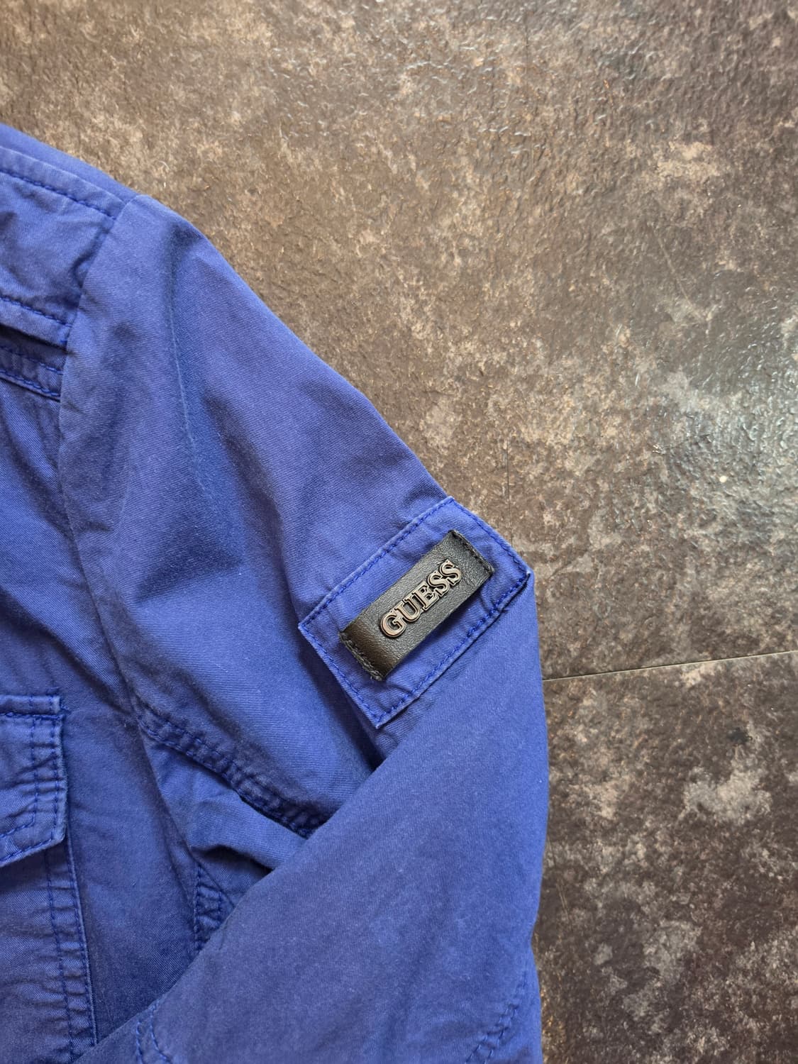 게스(GUESS) 블루 컬러 야상자켓 - L 상품이미지3