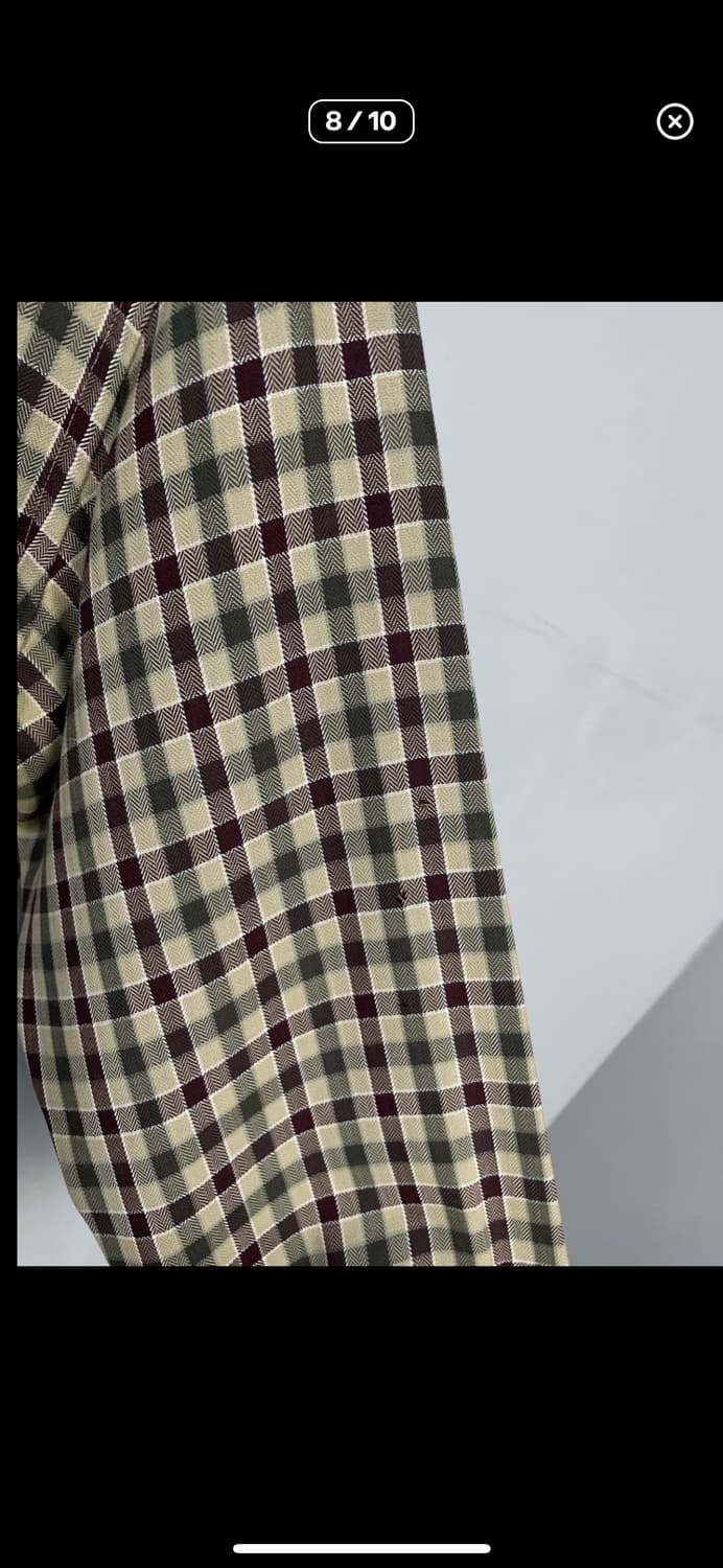 입생로랑 브라운 체크 셔츠 A2474 상품이미지8