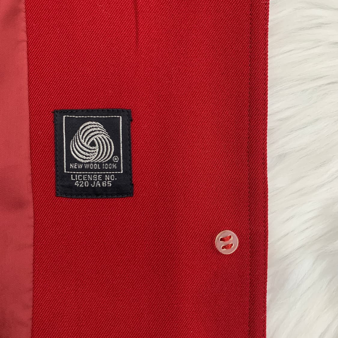 입생로랑 울100 레드 롱코트 1707 상품이미지7