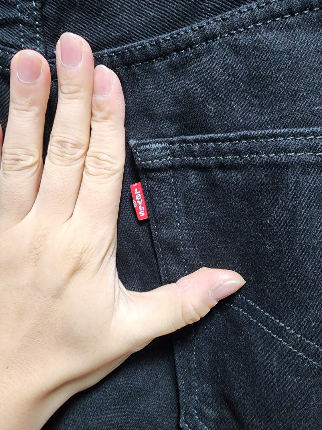 리바이스 550 블랙 흑청바지 상품이미지4