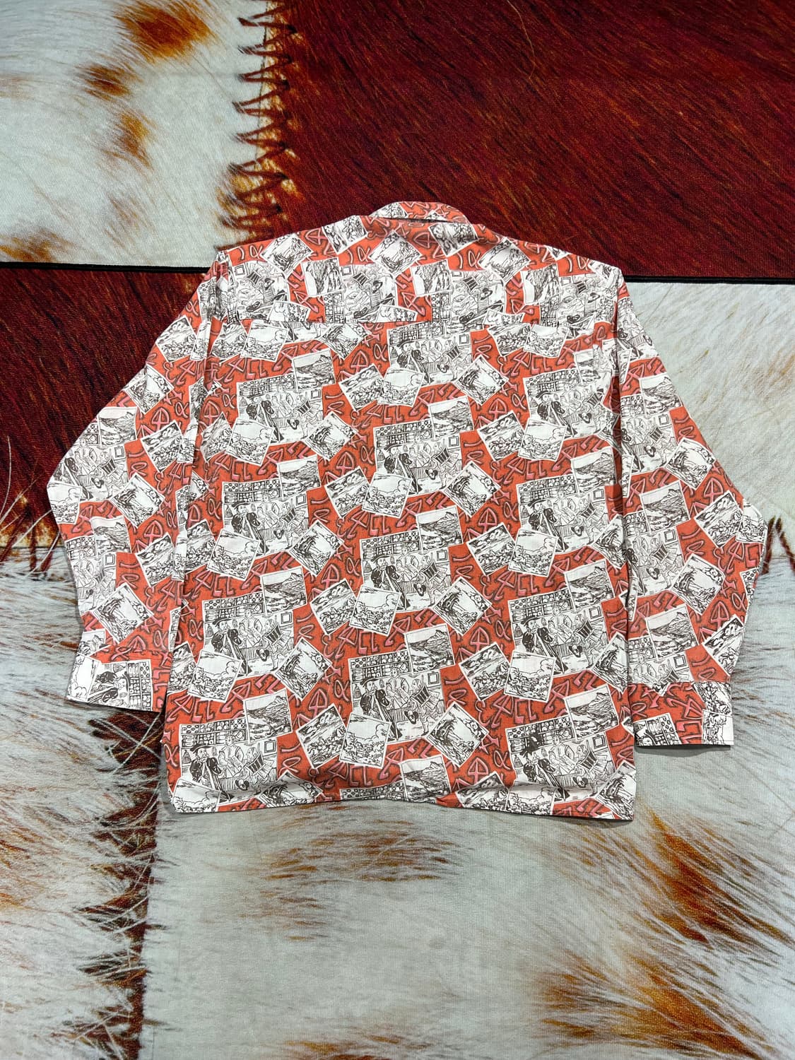 EURO VINTAGE UNIQUE PATTERN 셔츠 상품이미지2