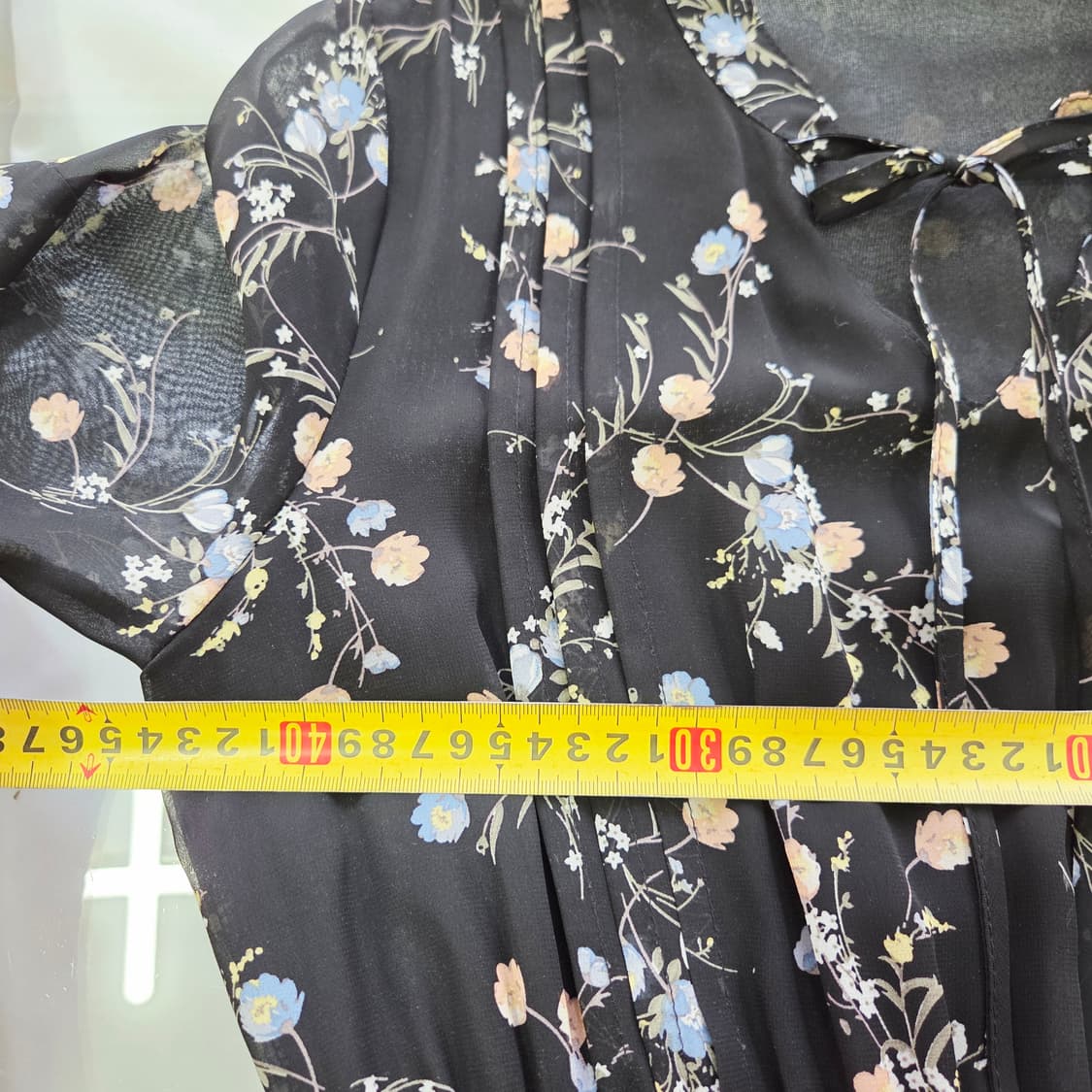 jj지고트 플라워 쉬폰 롱원피스 여성 프리사이즈 상품이미지9