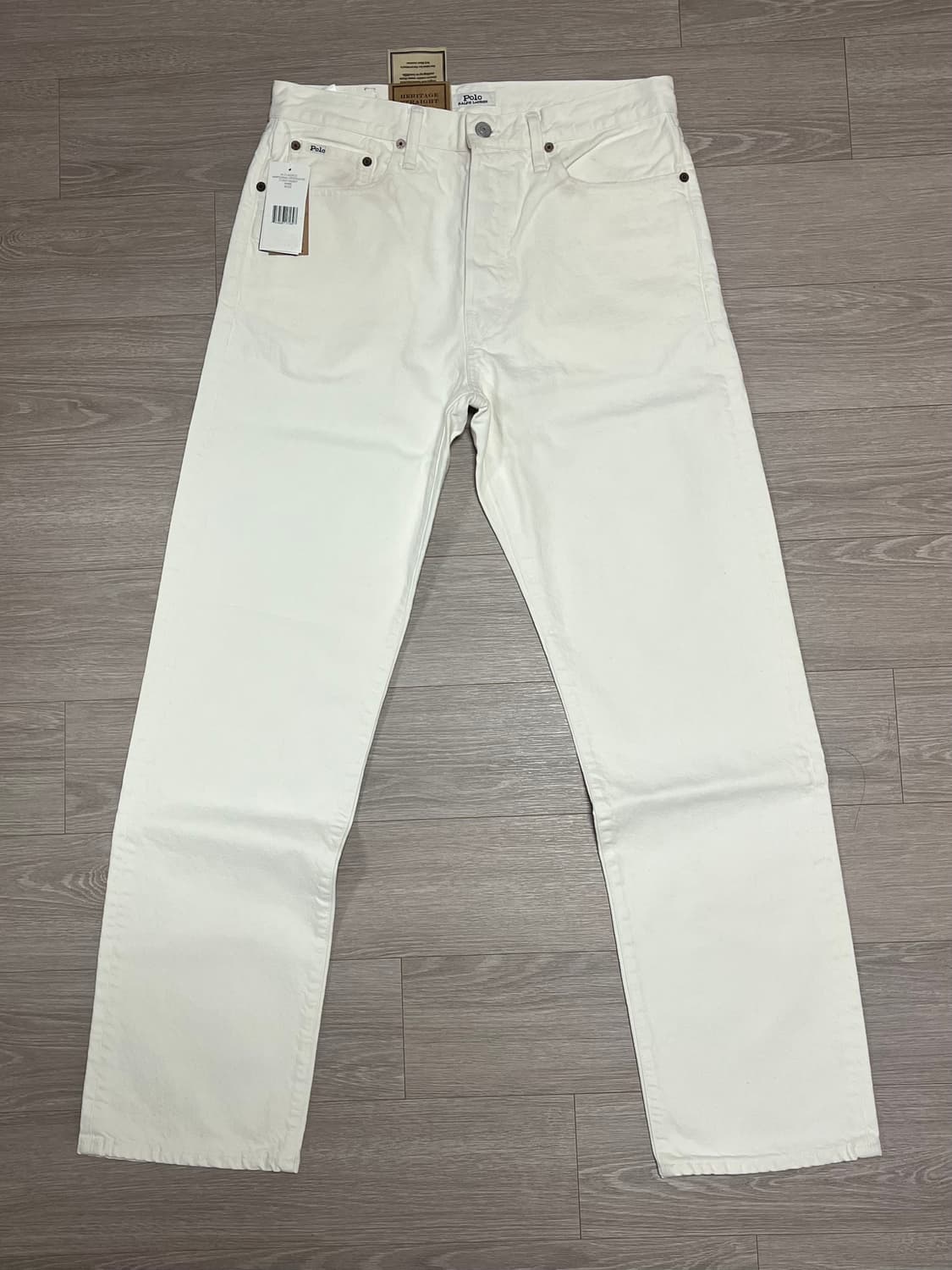 (새상품) 폴로 랄프로렌 헤리티지 스트레이트 데님 팬츠 화이트 상품이미지2