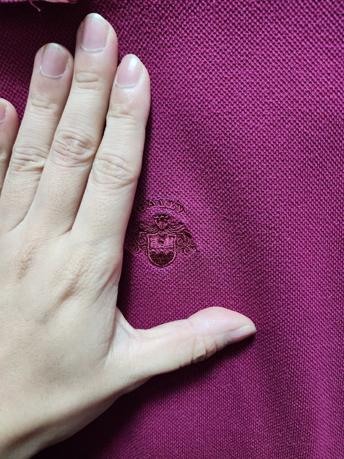 BALLY 발리 와인색 반팔 폴로티 상품이미지3