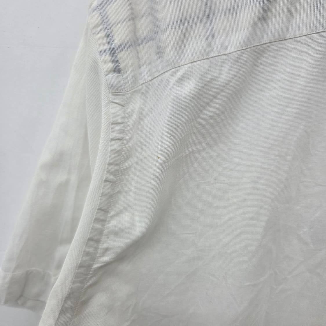 바버 화이트 반팔 셔츠 남XL 상품이미지8