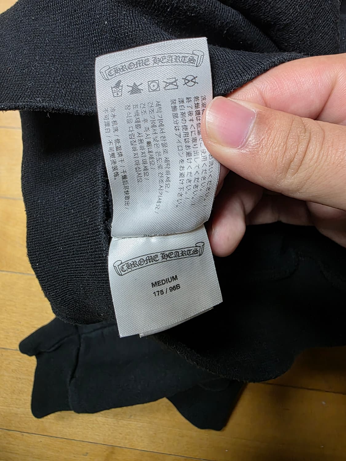 [새상품급,M]크롬하츠 홀스슈 플로랄후드티 블랙 상품이미지8