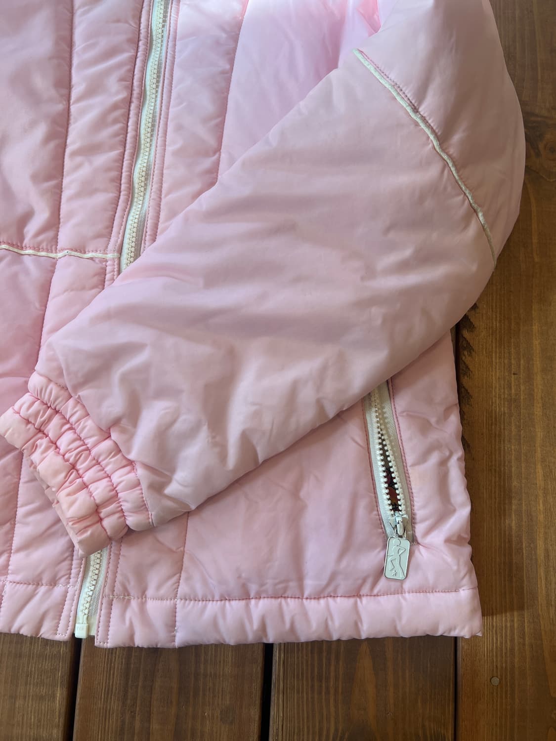 히스테릭글래머 딸기우유 로고 숏 패딩 상품이미지8