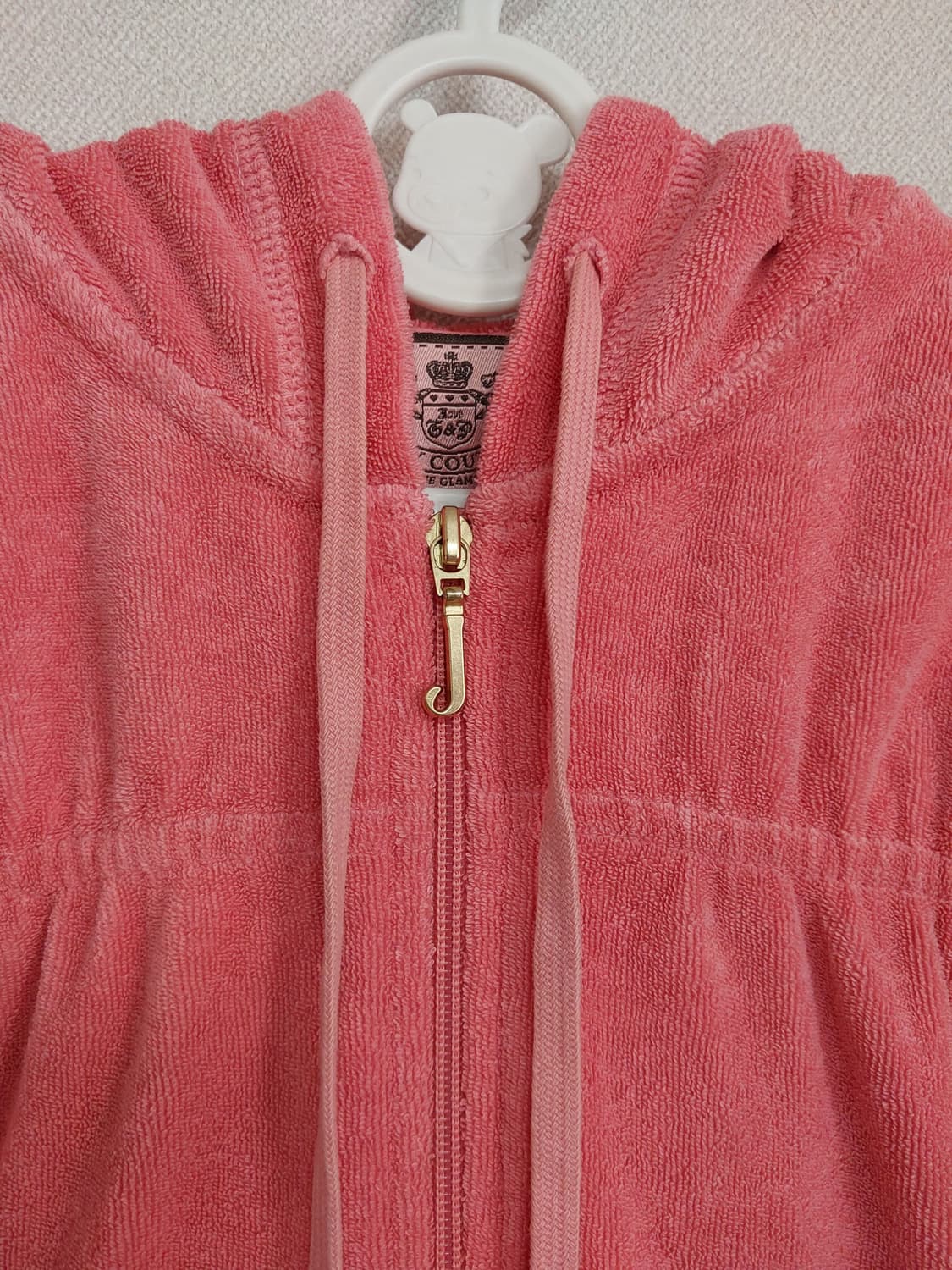 쥬시꾸뛰르 핑크 테리 후드 집업 y2k 상품이미지4