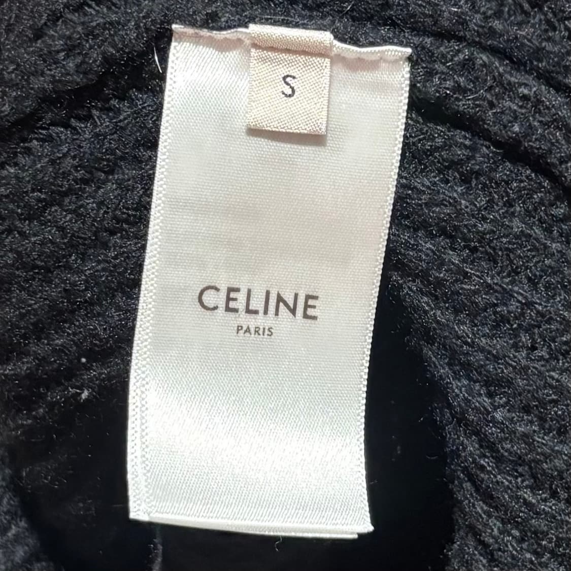 A+ / S (100~103) 셀린느 리브드 울 니트 블랙 상품이미지3