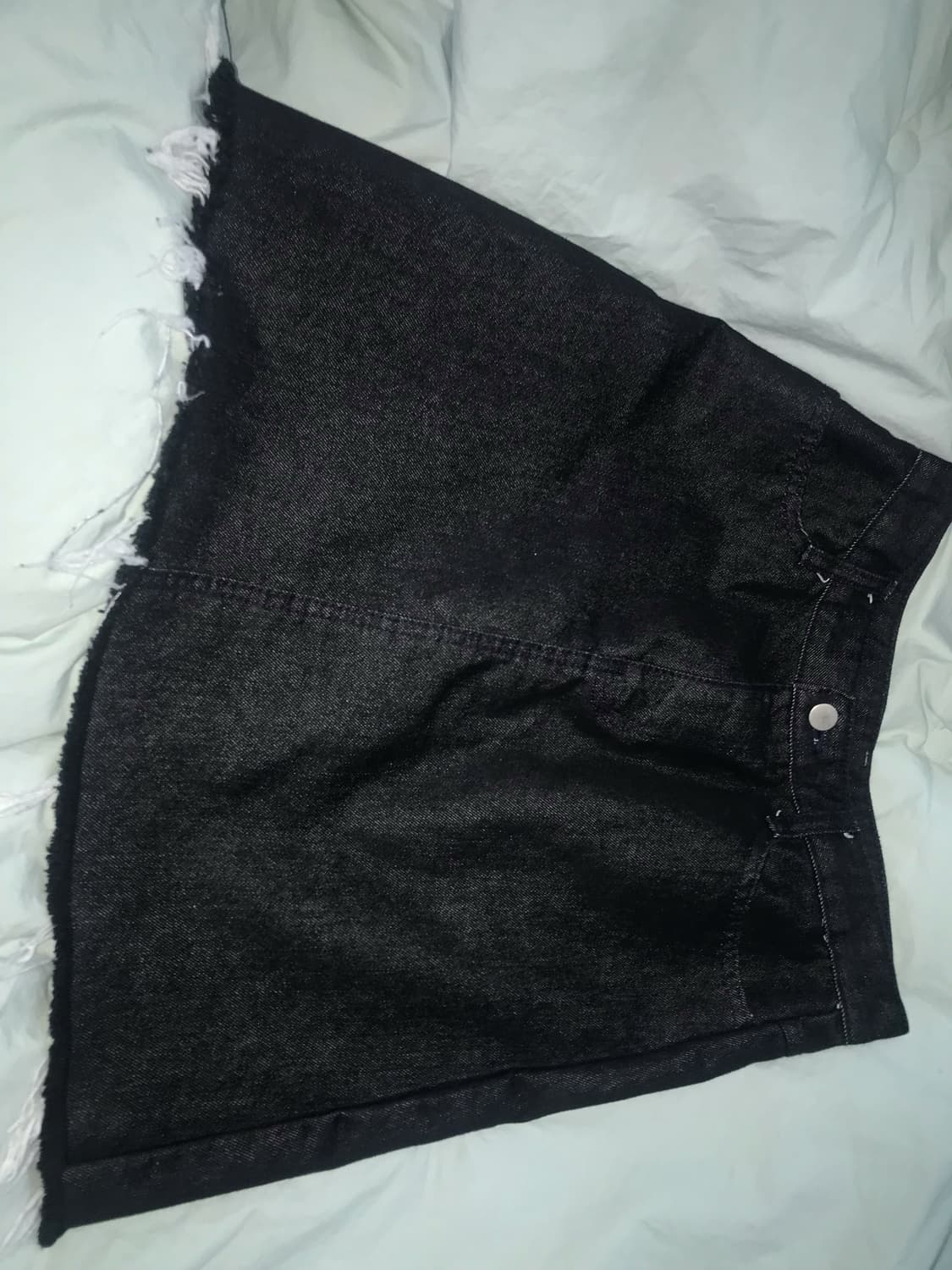 애니원모어 흑청 a라인 스커트 상품이미지4