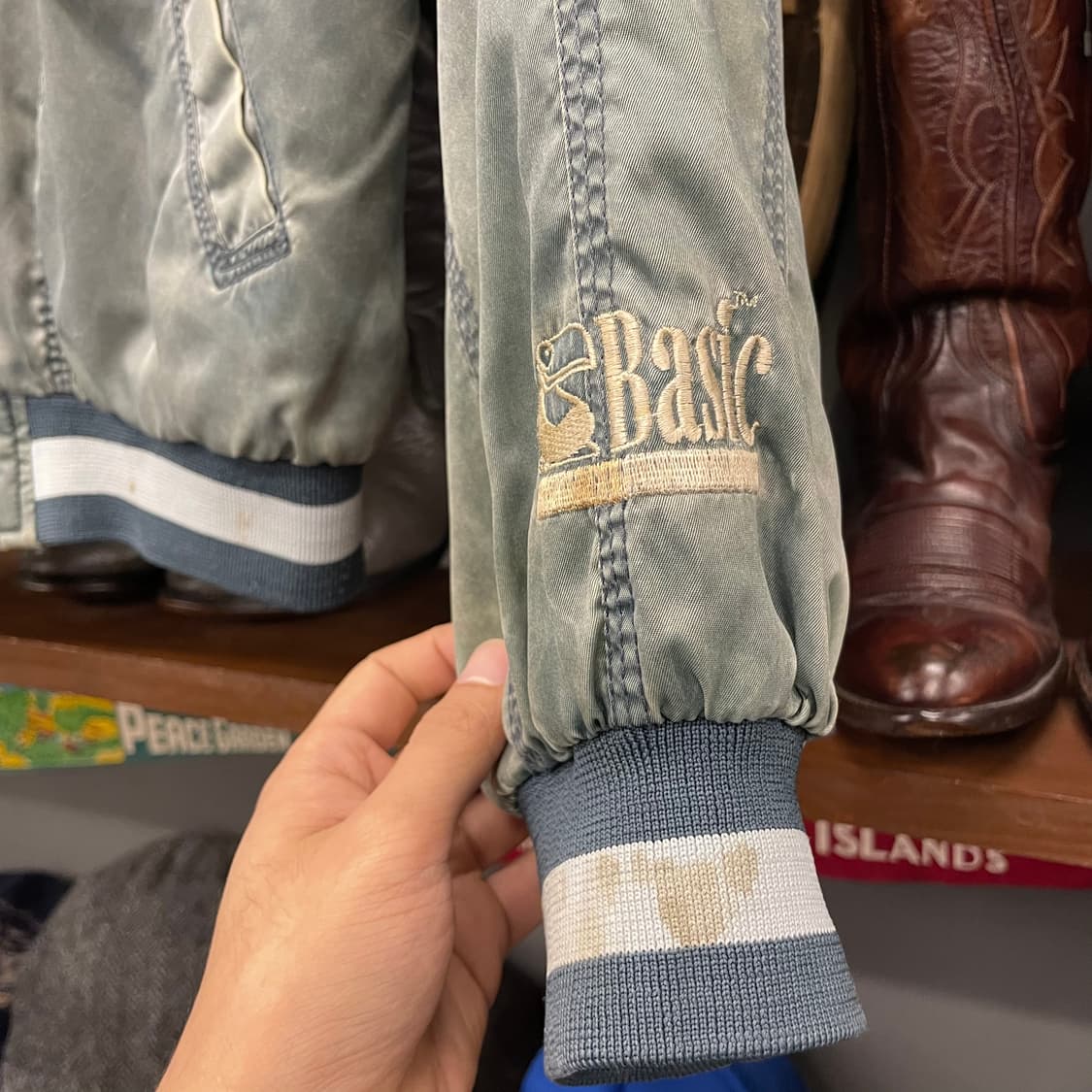 Rare! 80s 라치오 SS 세리에A 이탈리아 자수 풋볼팀 바시티 자켓 상품이미지7