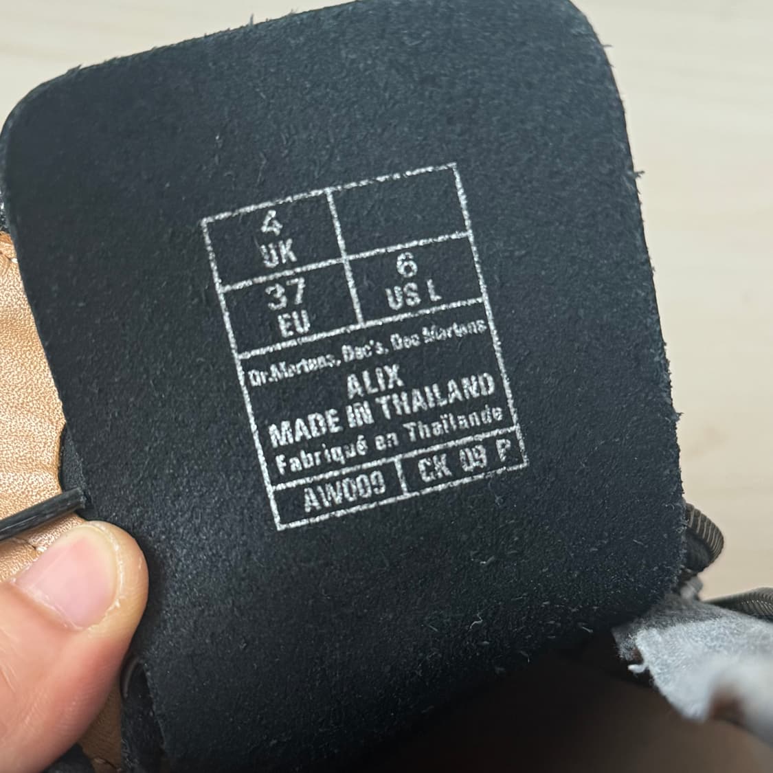 닥터마틴 알릭스 Alix 10홀 지퍼 롱부츠 블랙 uk4 230-235 상품이미지7