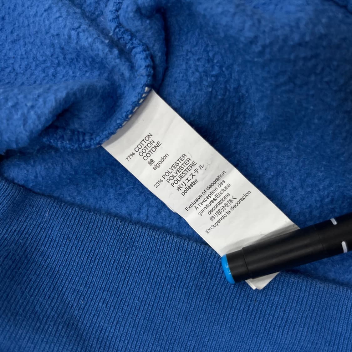 갭 블랙 패치로고 블루 후드 S 상품이미지6