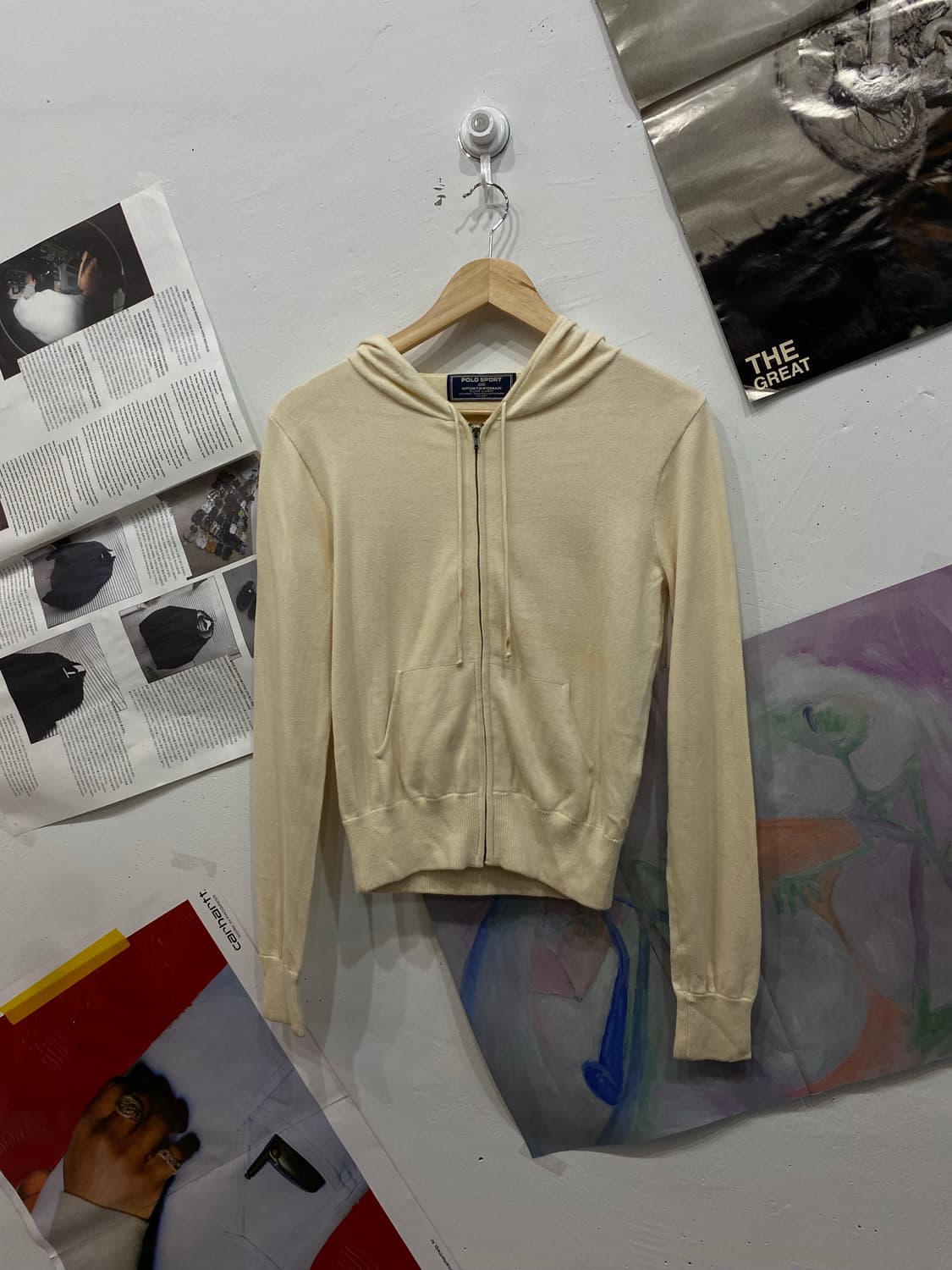 폴로 니트 후드집업 상품이미지1