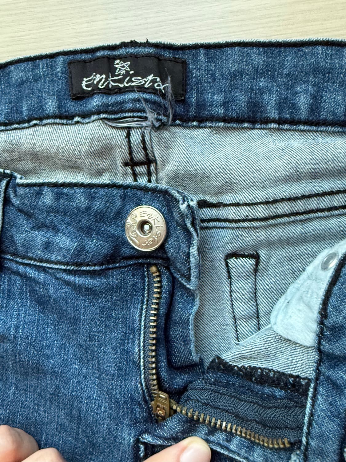 엔키스타 (Enkistar) 빈티지 워싱 스키니 데님 진 상품이미지3