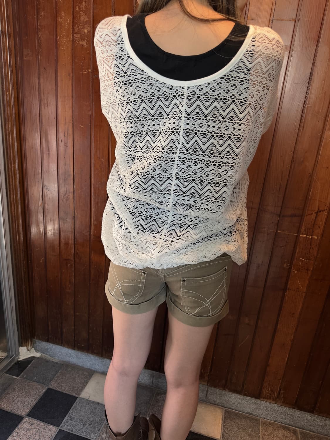 cutie blonde sleeveless+lace 상품이미지7