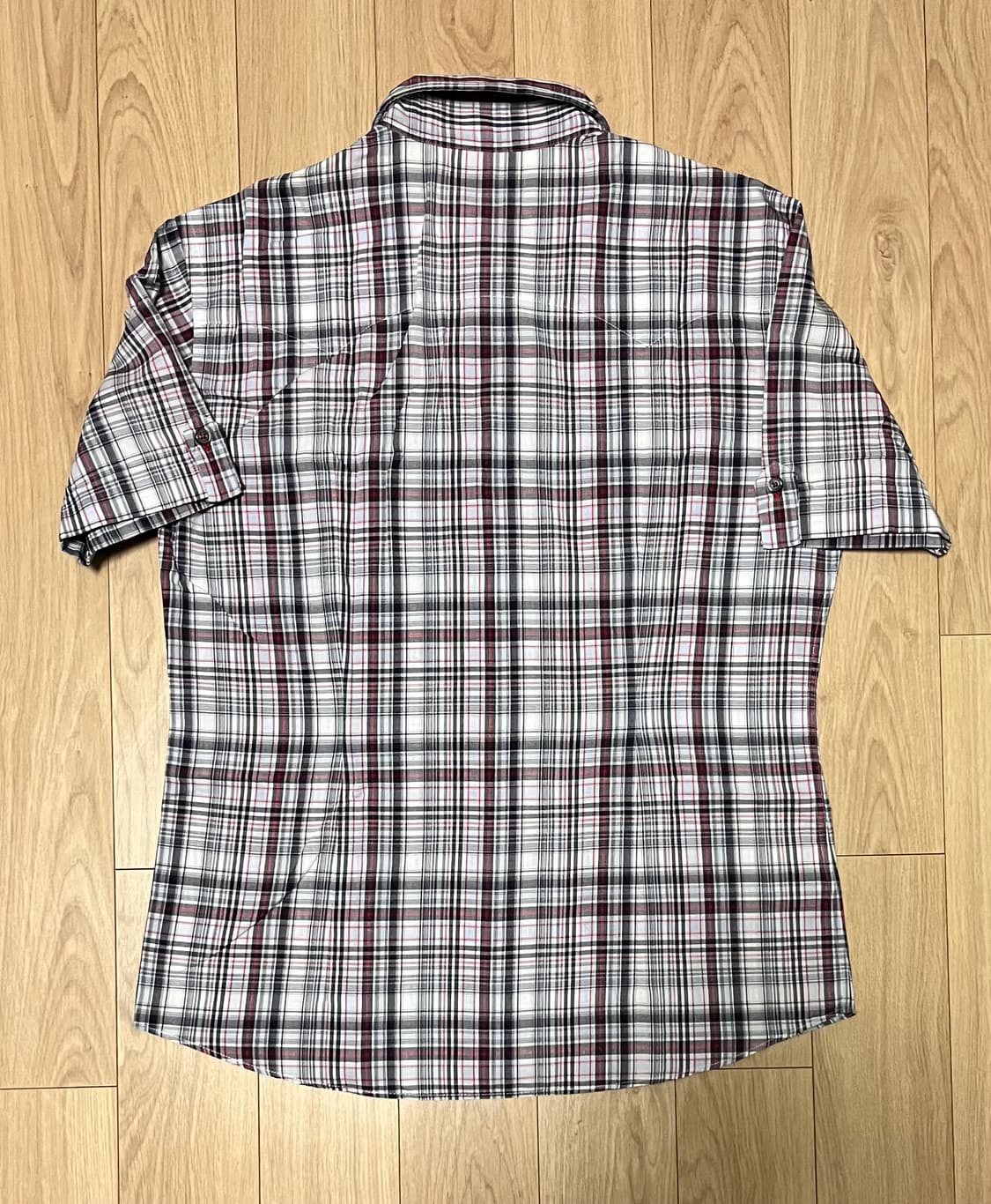 버버리 블랙라벨 BURBERRY 체크 반팔 셔츠 상품이미지2