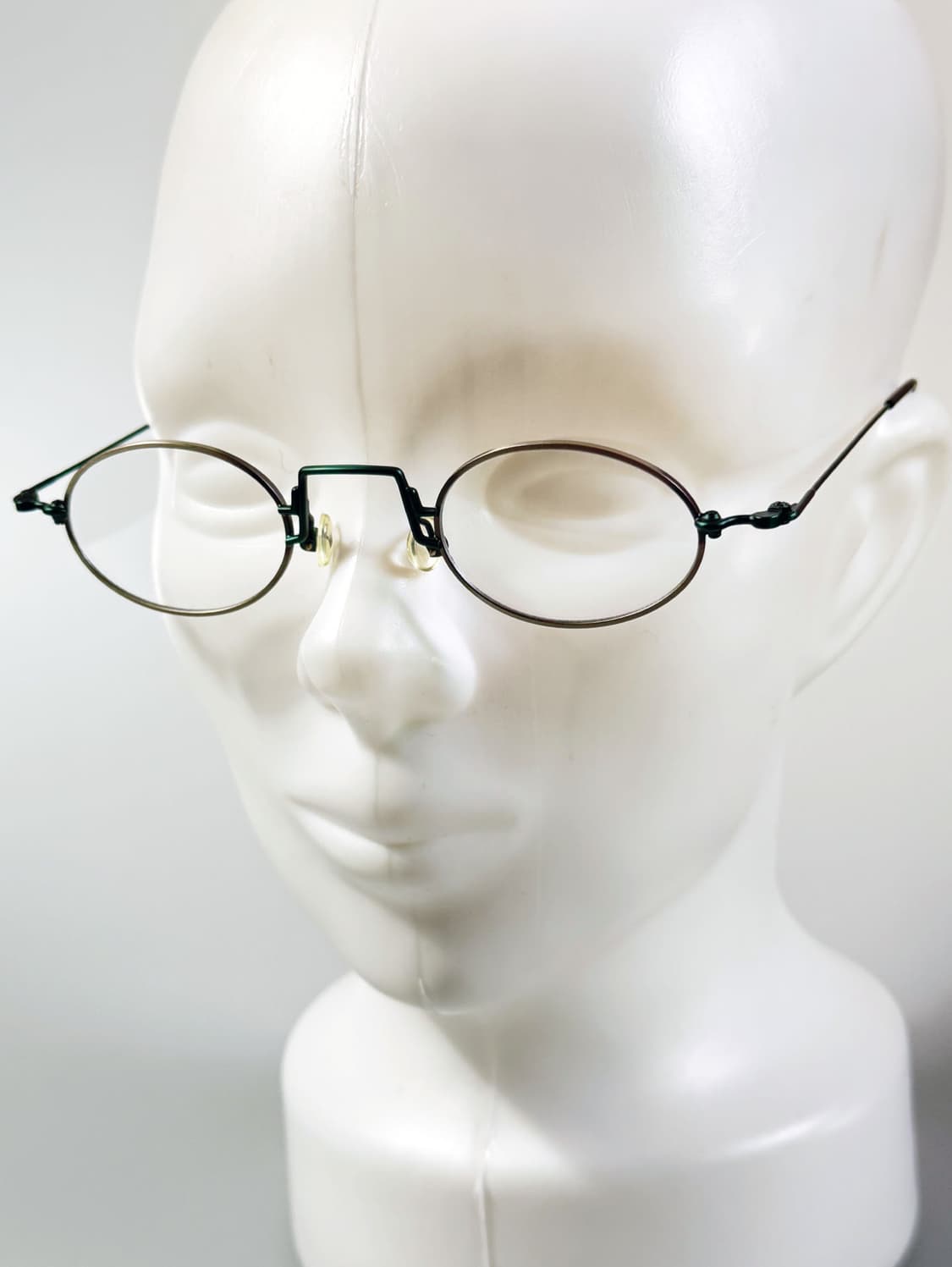 90s VISTAN 투톤 슬림 오벌 와이어 빈티지 안경 상품이미지8
