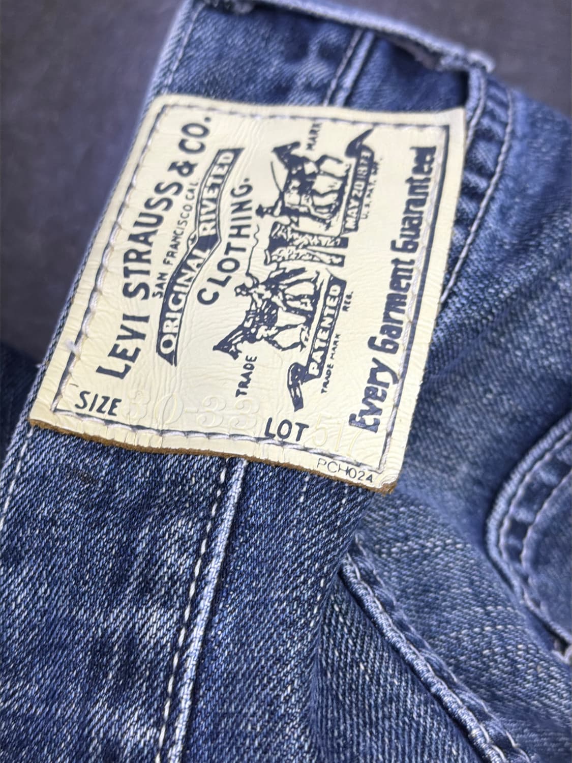 리바이스 517 00's 빈티지 워싱 부츠컷 플레어 데님팬츠 30 상품이미지8